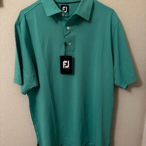 Men's Footjoy Teal Golf Polo Shirt